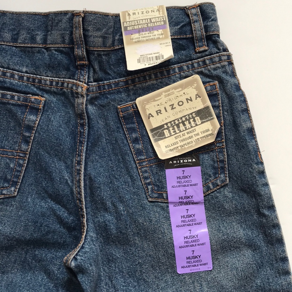 Arizona kids Jeans 7 husky NWT adjustable waist